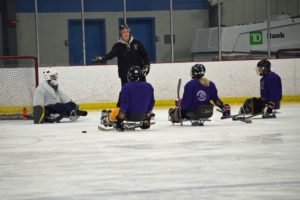 Coach giving instruction
